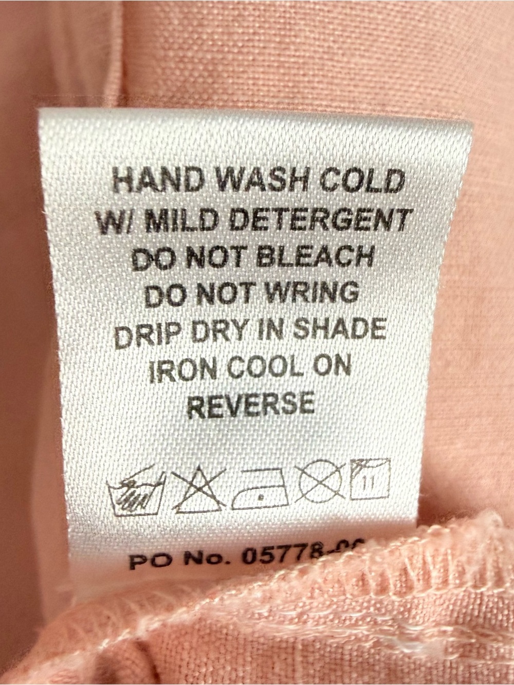 Show Me Your Mumu John Button Down Shirt Pink Linen Blend Oversized Size XS - Picture 8 of 9